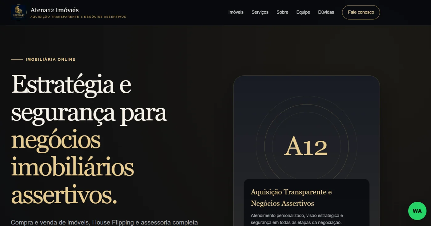 Projeto Atena 12 Imóveis