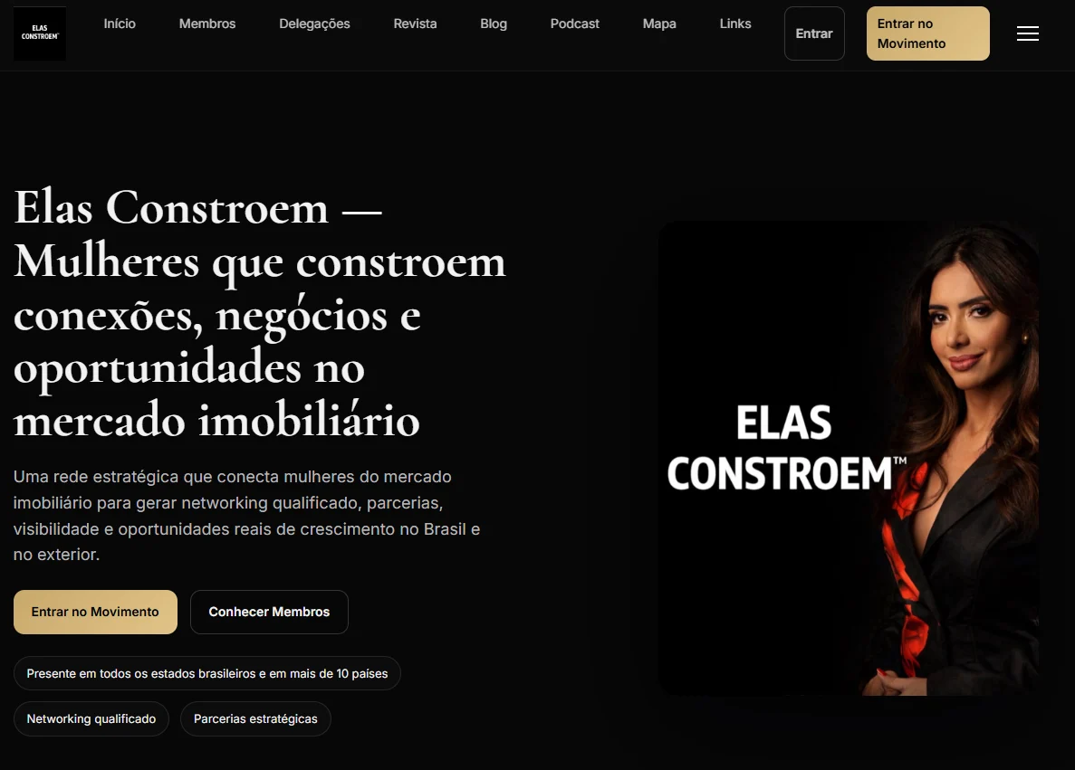 Projeto em destaque Elas Constroem